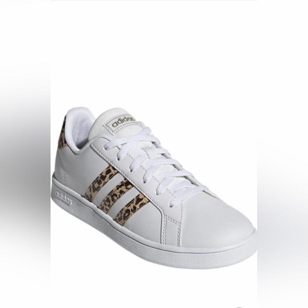 Adidas Grand Court Women's Athletic Sneaker White Leopard Womens Size 5 (FY8949) - Picture 3 of 14
